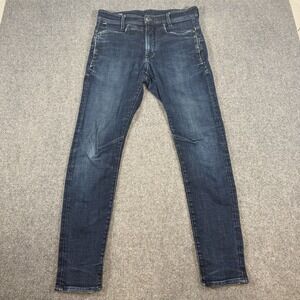 G-Star Raw Jeans Mens 30x32 (Fits‎ 30x31) Blue D-Staq Slim Fit Dark Wash Denim
